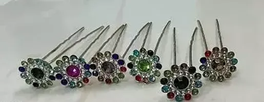 Designer Metal Hair Pins For Women Pack of Free Size