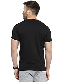 YouthPoi Men's Cotton Round Neck Half Sleeve Casual Regular Fit Tshirt (XXL, Black  Grey) (Pack of 2)-thumb3