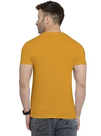 YouthPoi Men's Cotton Round Neck Half Sleeve Casual Regular Fit Tshirt (XXL, Navy Blue  Yellow) (Pack of 2)-thumb3