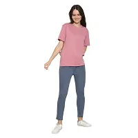 YouthPoi Women's Cotton Round Neck Half Sleeve Casual Regular Fit Tshirt (L, Yellow  Pink) (Pack of 2)-thumb4