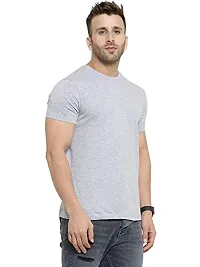 YouthPoi Men's Cotton Round Neck Half Sleeve Casual Regular Fit Tshirt (XL, Grey  Mahroon) (Pack of 2)-thumb3