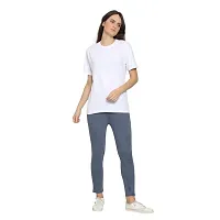 YouthPoi Women's Cotton Round Neck Half Sleeve Casual Regular Fit Tshirt (XXL, White  Navyblue) (Pack of 2)-thumb4