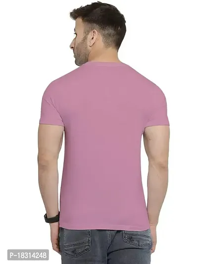 YouthPoi Men's Cotton Round Neck Half Sleeve Casual Regular Fit Tshirt (XL, Rust  Pink) (Pack of 2)-thumb2