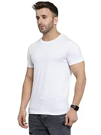 YouthPoi Men's Cotton Round Neck Half Sleeve Casual Regular Fit Tshirt (S, White  Maroon) (Pack of 2)-thumb3