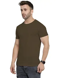 Men Cotton Solid Casual T-Shirt-thumb3