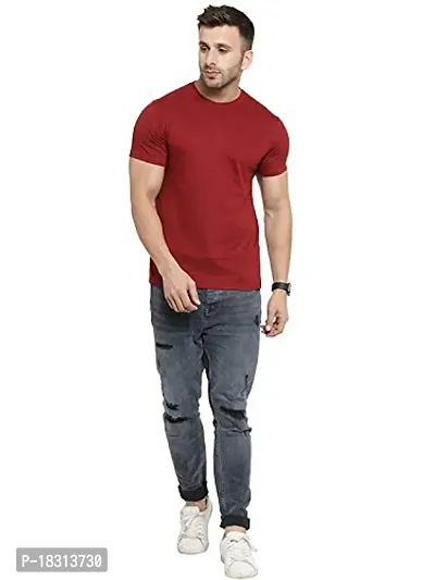 YouthPoi Men's Round Neck Half Sleeve Regular Fit Tshirt-thumb5