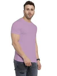 YouthPoi Men's Cotton Round Neck Half Sleeve Casual Regular Fit Tshirt (XXL, White  Pink) (Pack of 2)-thumb1