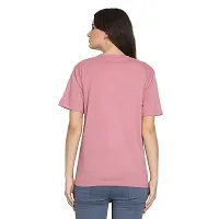 YouthPoi Women's Cotton Round Neck Half Sleeve Casual Regular Fit Tshirt (XL, Yellow  Pink) (Pack of 2)-thumb1