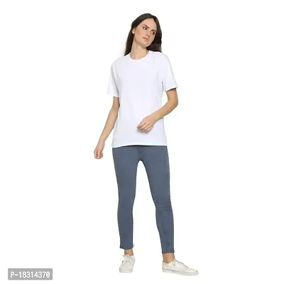 YouthPoi Women's Cotton Round Neck Half Sleeve Casual Regular Fit Tshirt (XL, White  Rust Brown) (Pack of 2)-thumb5