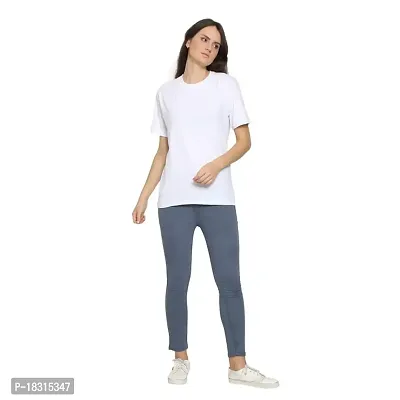 YouthPoi Women's Cotton Round Neck Half Sleeve Casual Regular Fit Tshirt (S, White  Rust Brown) (Pack of 2)-thumb5