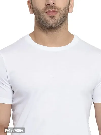 Men Cotton Solid Casual T-Shirt-thumb4