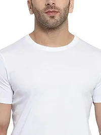 YouthPoi Men's Cotton Round Neck Half Sleeve Casual Regular Fit Tshirt (S, White  Neon) (Pack of 2)-thumb1