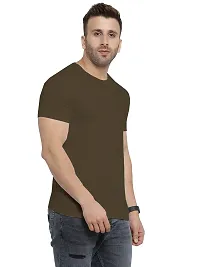 Men Cotton Solid Casual T-Shirt-thumb2