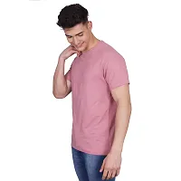 Men Cotton Solid Casual T-Shirt-thumb3