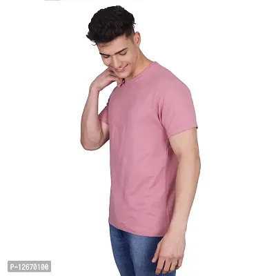 Men Cotton Solid Casual T-Shirt-thumb4