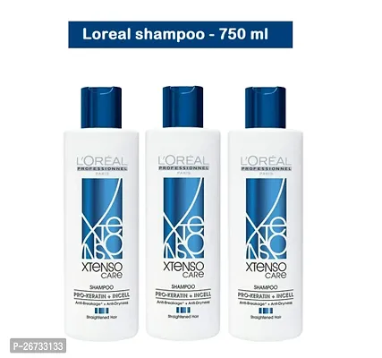 Professionnel Xtenso Care Shampoo For Straightened Hair, Smoothens, Nourishes PACK OF 3