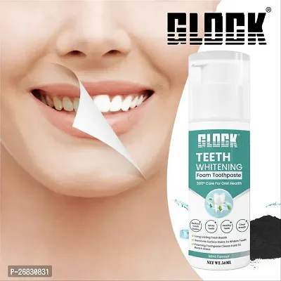 Glock Teeth Whitening Foam To Ultra-Fine Deeply Clean Gums Intensive Stain Removal Toothpaste (50 Ml)-thumb0