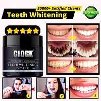 Glock Teeth Whitening Charcoal Powder Gutkha Stain And Yellow Teeth Removal Powder (50 G)-thumb1