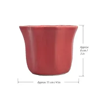 UGAOO Star Ceramic Pot (Red) 11 cm x 11 cm x 8 cm-thumb2