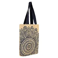 Elegant Jute Printed Tote Bag-thumb3