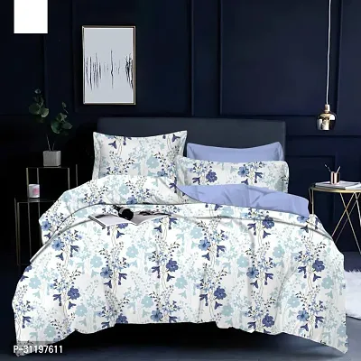 Comfortable Cotton Printed Double Bedsheet with Pillow Covers