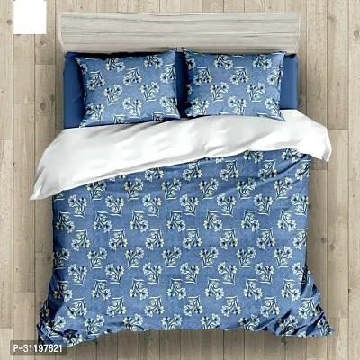 Comfortable Cotton Printed Double Bedsheet with Pillow Covers