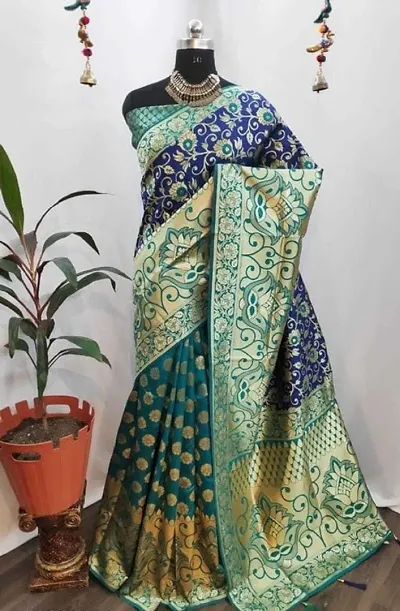 Beautiful Silk Woven Design Patola Saree with Blouse piece