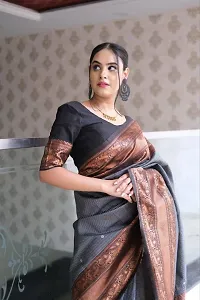 Beautiful Cotton Silk Saree with Blouse piece-thumb2