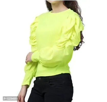 Puff Sleeve Top for Women-thumb3