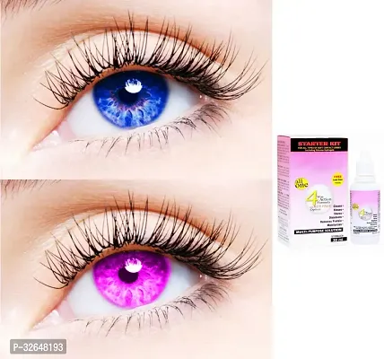 2 Pair Monthly Colored Contact Lenses Zero Power  (Blue-Violet)