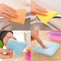 Plastic Kitchen King Scrubber for Dish/Utensils/Tiles Cleaning 14mm, Pack of 6-thumb2