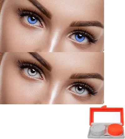 2pc Aqua Grey Color Eye Korean Color Contact lens for you Eye Color