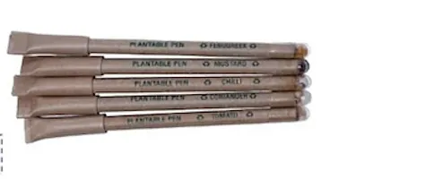 TUGS Newspaper Plantable Pens with seeds. Pack of 15, FIFTEEN IN A BOX