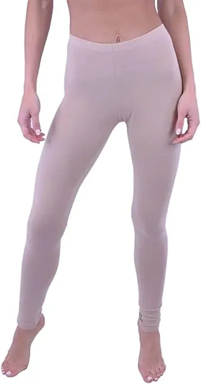 Girl solid Leggings with Elasticated Waist