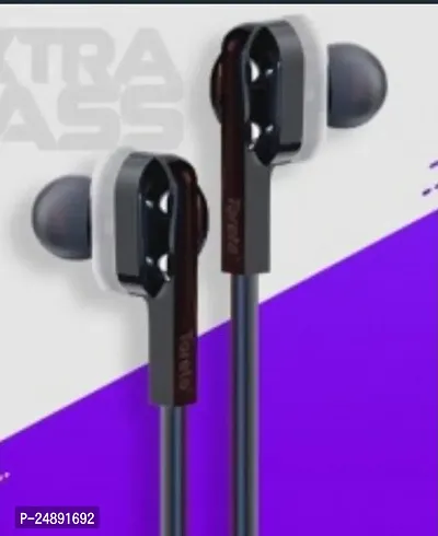 Stylish Black In-ear Bluetooth Wireless Headphones With Microphone