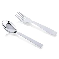 Limetro Stainless Steel Dinner Set (Set of 12- Serves 2)-thumb1