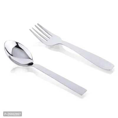 Limetro Stainless Steel Dinner Set (Set of 12- Serves 2)-thumb2