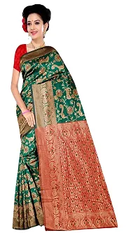 Stylish Fancy Designer Silk Saree With Blouse Piece For Women-thumb1