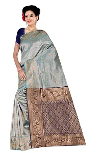 Stylish Fancy Designer Silk Saree With Blouse Piece For Women-thumb1