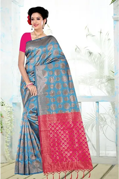 Stylish Fancy Designer Silk Saree With Blouse Piece For Women