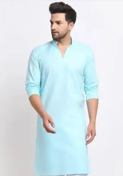 Classic Blend Solid Kurta Bottom Set for Men