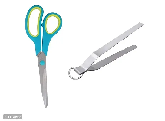 Stainless Steel Roti Chimta with Multipurpose Stainless Steel Scissor for Kitchen(Pack Of 2 Pcs)