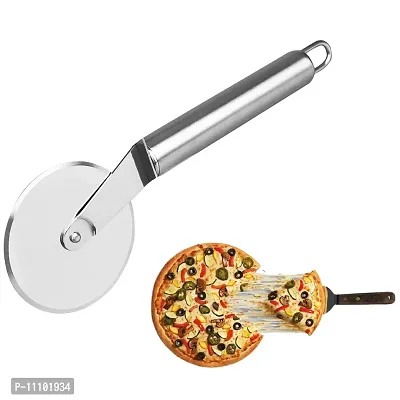 Stainless Steel Wheel Pizza Cutter For Pizza (Pack of 1Pcs)