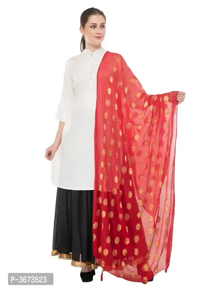 Women's Beautiful Silk Dupatta-thumb0