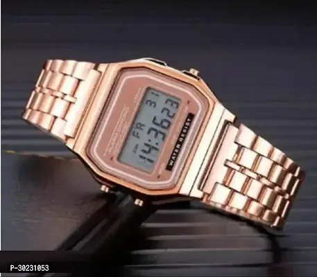 Stylish Pink Metal Analog Watches For Men-thumb0