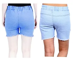 FABS COLLECTION Denim Combo Shorts for Girls (,)-thumb1