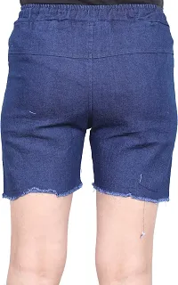 FABS COLLECTION Denim Shorts for Girls (Dark Micky Short, 14-15 Years)-thumb1