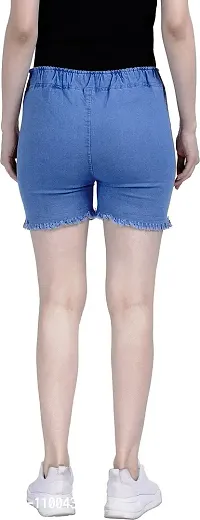 FABS COLLECTION? Blue Denim Shorts for Girls and Womens 01 (28, Light Blue)-thumb2