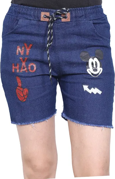 FABS COLLECTION Shorts for Girls (Dark Micky Short, 15-16 Years)