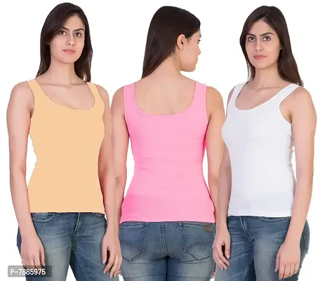 Buy 17hills#174; Pack Of 3 Premium Tank Top Vest Top Camisole Sando  Spaghetti Inner Wear Camis For Women,girls Online In India At Discounted  Prices